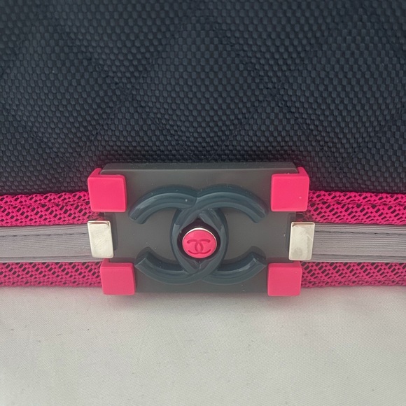 Chanel Fluo Boy Flap Bag Quilted Canvas - Picture 12 of 13